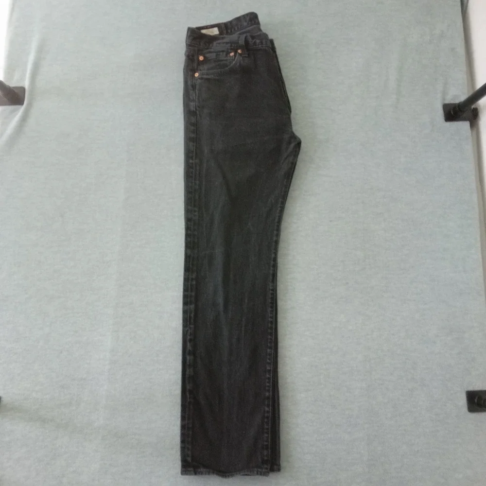 Levis Premium 501 Original Fit Jeans Mens 36x34 Black Straight Leg 00501-2456